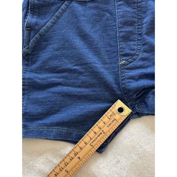 John Deere Baby Overall 6/9 months Jumper Soft Denim Stretchy Farm Truck Animals - Picture 8 of 9